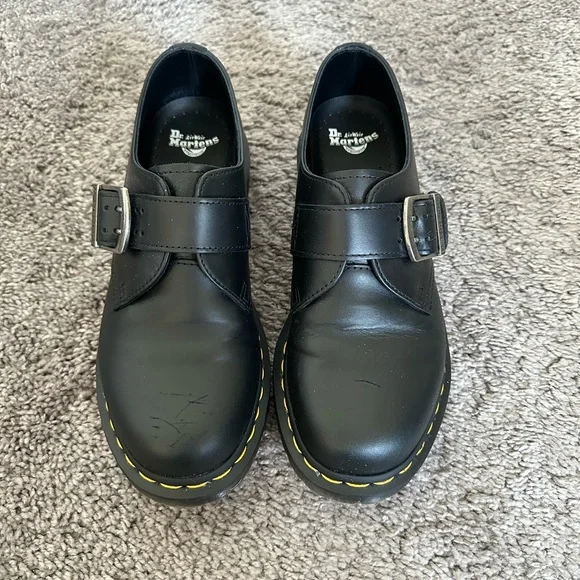 【激レア】DR. MARTENSブラック Pull Up オックスフォード 1461 Buckle Pull Up Leather Oxford Shoes in Black | Dr. Martens
